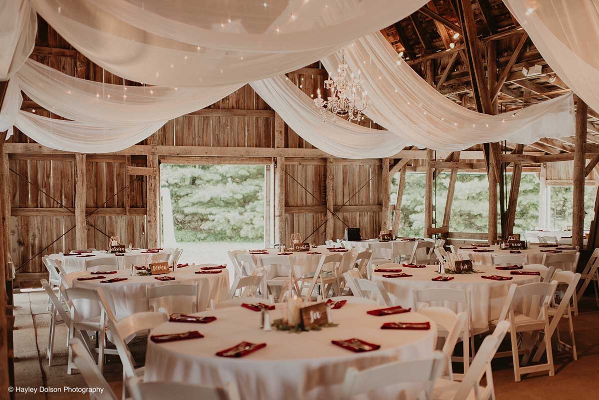 Modern Wedding Reception with All-White Accents
