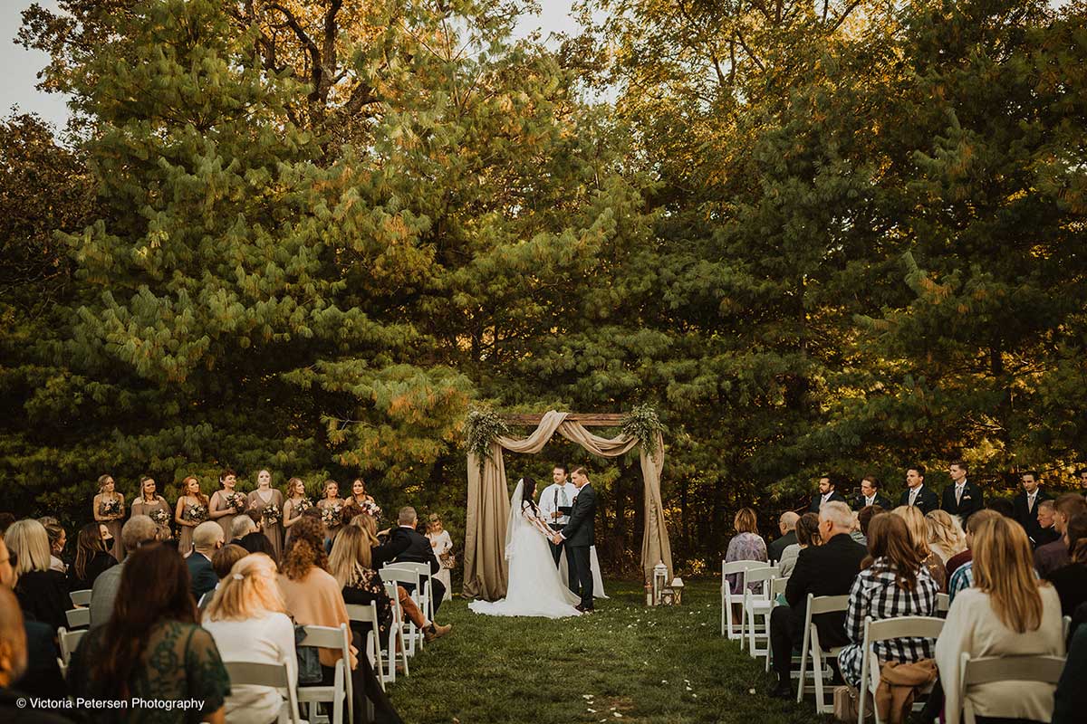 Fall Outdoor Wedding Ceremony