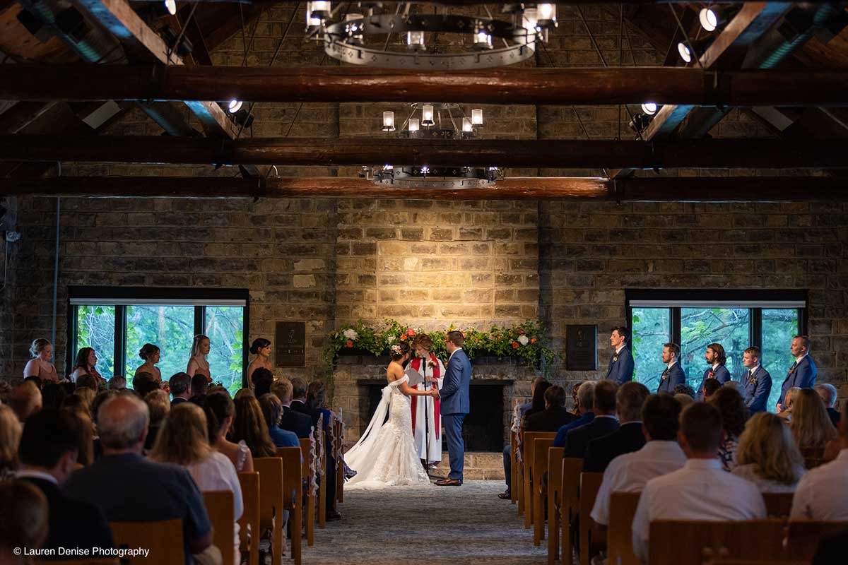 Classic Wedding Ceremony at Steinhart Lodge