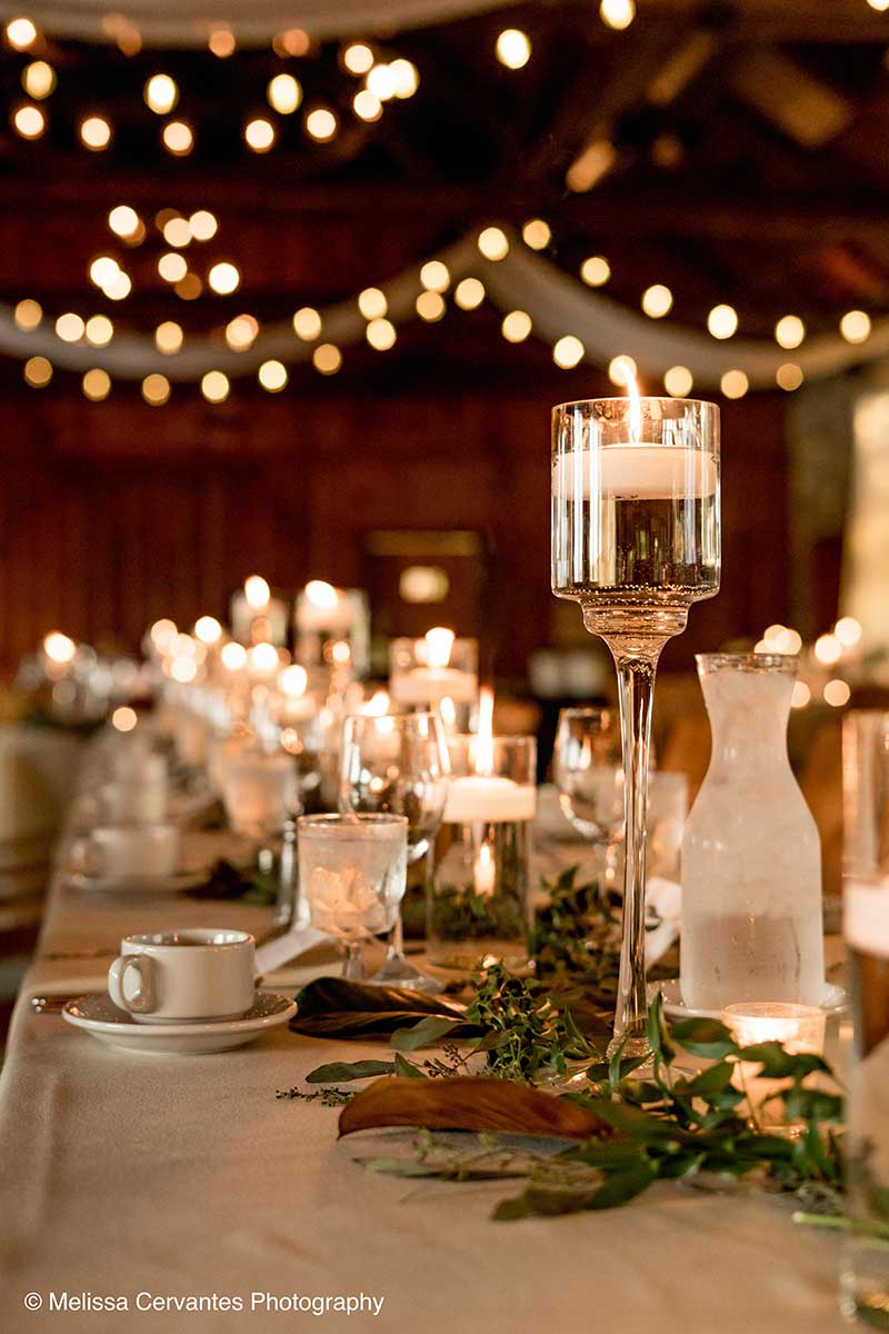 Table DÃ©cor at Steinhart Lodge Wedding