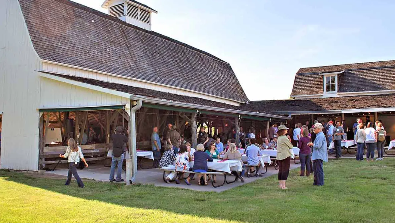 Corporate gathering at the Historic Barns 